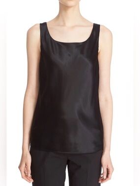 Lafayette 148 New York Silk Charmeuse Tank